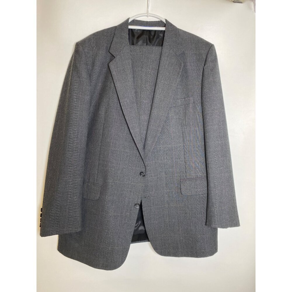 Elkridge Sharkeys Big & Tall Mens Gray Suit 2-Button Jacket & Pants Set